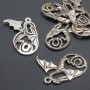 Drache-Anhänger, Durchmesser 24×36 mm, Verpackung 20 g, 6 Stück (±)