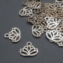 Anhänger Lotus, Durchmesser 17 × 15 mm ±, Verpackung 20 g, 29 Stück (+ -)