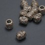 Pandora-Perle-Fassung, Durchmesser ca. 8,5×9 mm, Loch Ø 4,5 mm, Verpackung 20 g, 11 Stück (±)