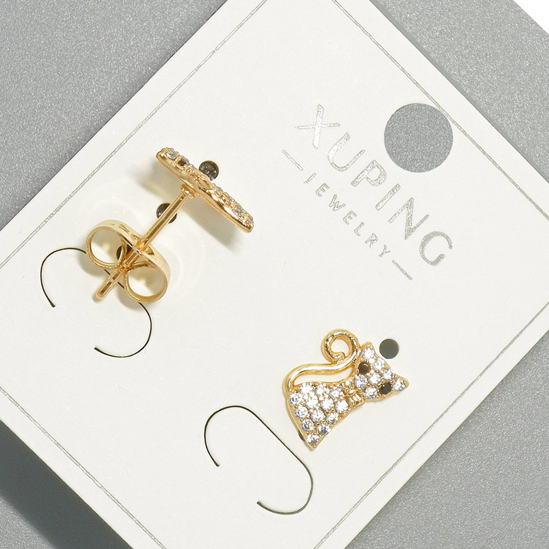 Ohrstecker „Kätzchen“ Xuping – Vergoldung 18K