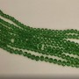 Perlen aus tschechischem Kristall – smaragdgrüne Rondellen, Durchmesser 6×5 mm, Länge 43 cm