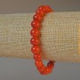 Armband aus rotem Jaspis, glatte Kugeln Ø 8,5 mm, Länge ca. 18 cm, Elastikarmband