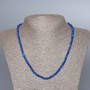 Kette aus facettierten Apatit-Rondellen (künstlich), Durchmesser 4 x 2,5 mm ±, Länge 48 cm +