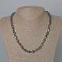 Hämatitkette mit Schädeln, Maße 8×10×7 mm, 5 mm ±, Länge 48 cm ±