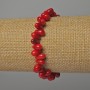 Armband aus natürlicher Koralle, Körner 5×8 mm, Länge ca. 18 cm, elastisches Band