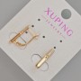 Xuping Ohrringe mit weißen Strasssteinen, Durchmesser 17×3 mm ±, 18K-Vergoldung
