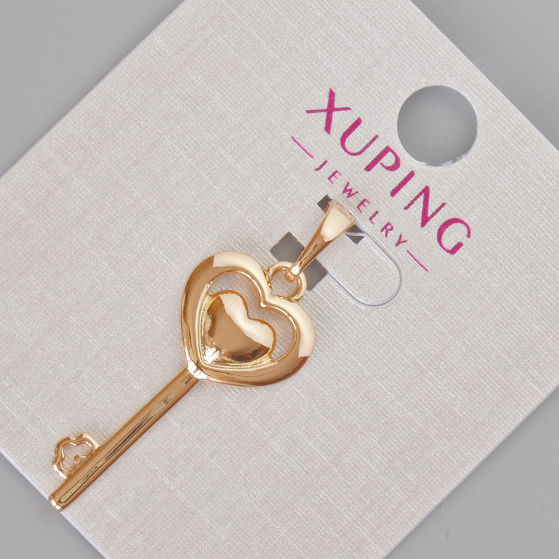 Anhänger Xuping «Schlüssel des Herzens», Durchmesser 33 × 13 mm ± Vergoldung 18K