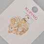 Anhänger Xuping «Herz» mit weißen Strasssteinen, Durchmesser 27×22 mm ± 18K-Vergoldung