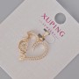Xuping Anhänger „Herz“ mit weißen Strasssteinen, Durchmesser 23×18 mm, 18K-Vergoldung