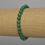 Malachit-Armband (künstlich) glatte Kugeln, Durchmesser ca. 6 mm, Länge ca. 18 cm ± Stretcharmband