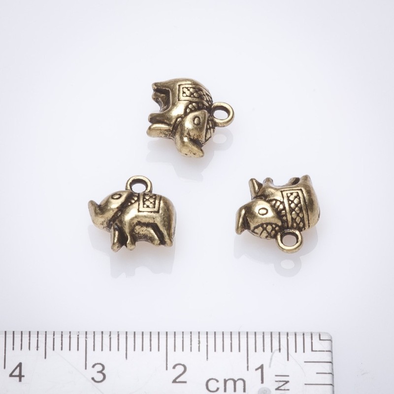 Anhänger Elefant 10 mm Bronze, Ausführung 20 g ±11 St.