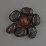 Souvenir-Naturstein Roter Jaspis, getrommelter Trommelstein, Durchmesser 21 × 18 mm (±) Verpackung 100 g
