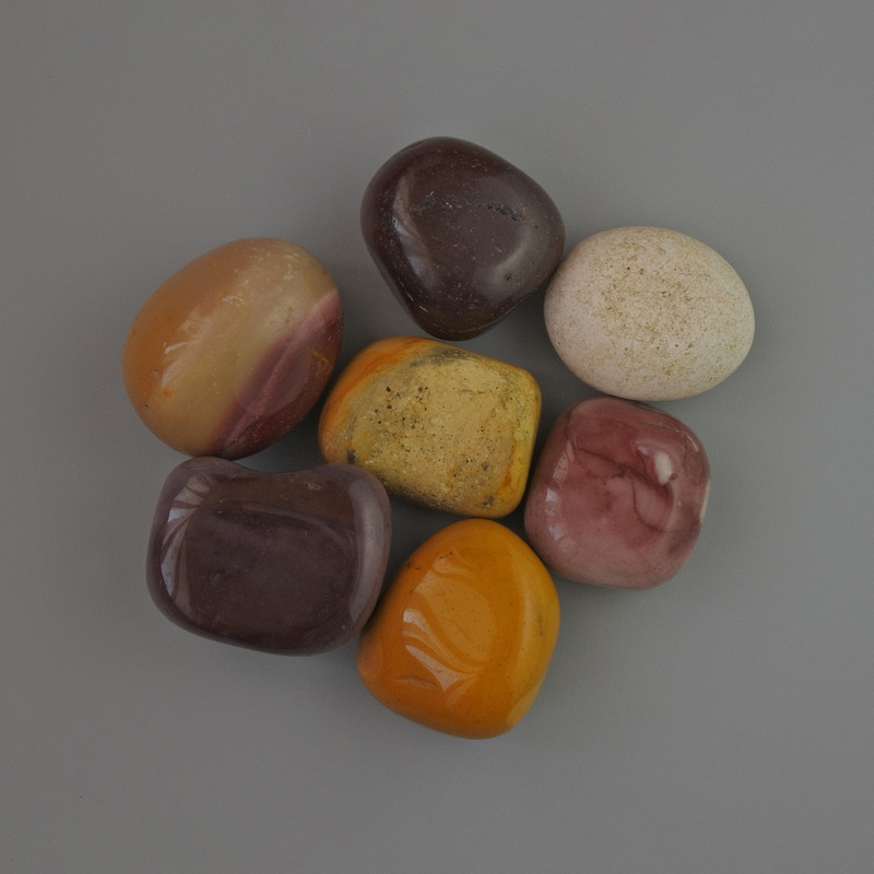 Mookaite-Jaspis getrommelt, 24 × 17 mm (+-), Verpackung 100 g