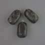 Anhänger Labradorit, natürlicher Stein, Durchmesser 35×17 mm+
