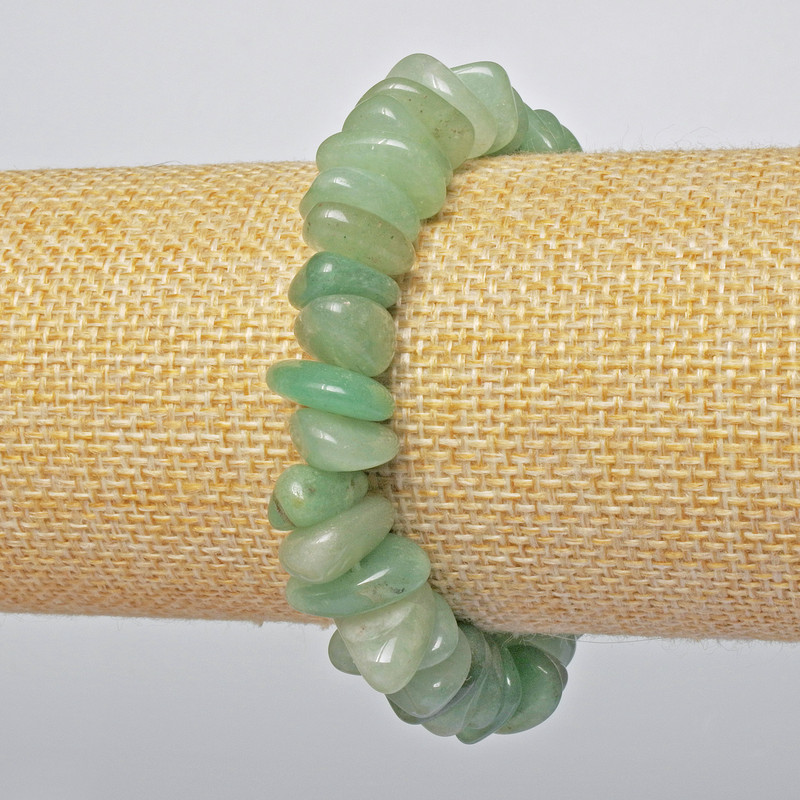 Armband aus Nephrit, natürlicher Stein, facettierte Perlen, Durchmesser 12 × 5 mm + -, Länge 18 cm + - (Stretch)