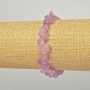 Armband aus getöntem violettem Quarz, Körner 6×4 mm, Länge 18 cm, +/- (Stretch)