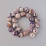 Amethyst-Perlen, Naturstein, glatte Kugeln, Durchmesser 16 mm, Länge ca. 40 cm, auf Schnur