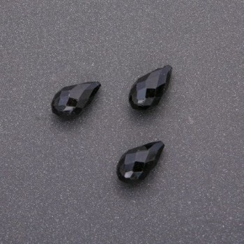 Achat-Perle Anhänger, facettierte Tropfenform 8×12,5 mm (+/-)