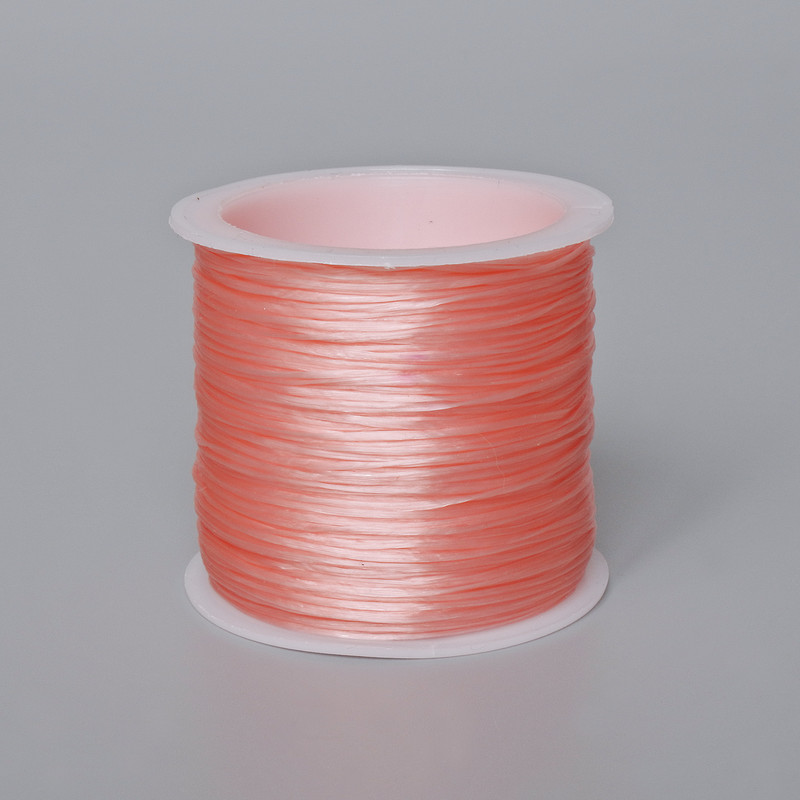 Elastisches Bastelband – Pfirsich, Bobine, Länge 30 m+