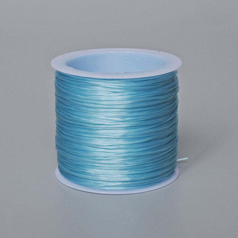 Gummiband für Handarbeiten, blaue Spule, Länge 30 m+