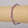 Armband aus natürlichem Amethyst, facettiert, Perlen-Durchmesser ca. 4×4 mm, Länge ca. 18 cm, Stretcharmband