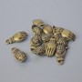 Schmuckzubehör Anhänger «Buddha-Hand», Durchmesser 18×8,5 mm, Lochdurchmesser 2 mm, Verpackungseinheit 13 Stück ±, bronzefarbener Metallton