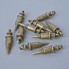 Schmuckzubehör-Anhänger 'Spritze', Durchmesser 24,5×6,5 mm, Lochdurchmesser 2 mm, Verpackung 10 Stück ±, bronzefarbener Metallton