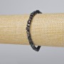 Armband aus Falkeauge, natürlicher Stein, facettierte Würfel, Durchmesser ca. 5 mm, Länge 18 cm (Stretcharmband)