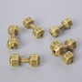 Hantel-Perle, Durchmesser 8×19 mm, 5 mm ±, Verpackung 6 Stück, bronzefarbene Metallfarbe