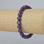 Sugilit-Armband – glatte Kugeln, Durchmesser 8,5 mm, Länge ca. 18 cm (Stretch)