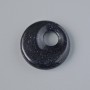 Anhänger Donut-Form Aventurin Nacht von Kairo (synthetischer Stein), Durchmesser 18×5 mm ±, Lochdurchmesser ca. 5 mm ±