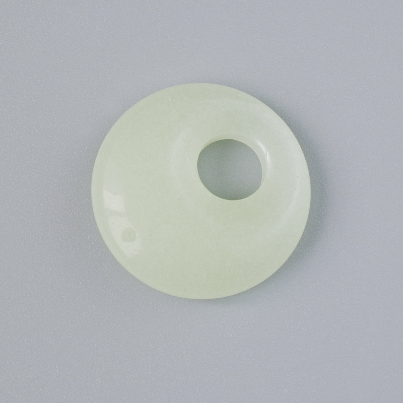 Donut-Anhänger aus Onyx, Naturstein, Durchmesser 18×5 mm, Lochdurchmesser ca. 5 mm