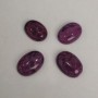 Cabochon aus Himbeerjasper (synthetisch) 25×18 mm