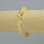 Citrin-Armband getrommelt, natürlicher Stein, Durchmesser 10×12 mm ± (Stretch), Länge 18 cm+