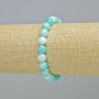 Armband aus Amazonit (künstlich) glatte Kugel, Durchmesser 8 mm ± (Elastik), Länge 18 cm+