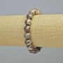 Armband aus Picasso-Jaspis, Naturstein, glatte Kugeln, Durchmesser ca. 10 mm, Stretcharmband, Länge ca. 18 cm
