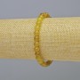 Armband aus Gelbem Quarz, glatte Kugeln Ø ca. 6 mm, Länge ca. 18 cm (Stretch-Armband)
