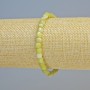 Armband aus Jadeit, natürlicher Stein, facettierte Würfel, Durchmesser ca. 5 mm ± (Stretch), Länge 18 cm+