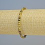 Armband Grossular (grüner Granat) Naturstein, geschliffene Würfel, Durchmesser ca. 5 mm+- (Elastikband), Länge ca. 18 cm+