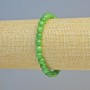 Armband Chrysopras (künstliches Acryl) auf Draht, glatte Kugel, Durchmesser ca. 6,5 mm ± (Elastik), Länge 18 cm+