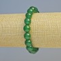 Armband aus Chrysopras-Naturstein, glatte Kugeln, Durchmesser ca. 10 mm ± (elastisch), Länge ca. 18 cm