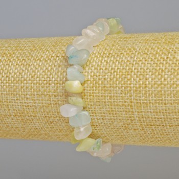 Armband aus Morganit – Morganit-Stückchen, Durchmesser 8×4 mm ±, Länge 18 cm+