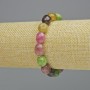 Armband Sortiment aus Natursteinperlen, geglättete Trommelperlen, Durchmesser 10×12 mm ± (Stretch), Länge 18 cm+