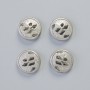 Hämatit-Perlen, matt silberfarben, Durchmesser 12×4,5 mm ± (4 Stück)