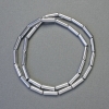 Hämatit-Zylinderperlen silberfarben, Ø 12×4 mm, Länge ca. 42 cm – Strang