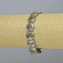 Hämatit-Armband «Baum» silberfarben, Durchmesser 12,5 × 4,5 mm ±, Länge 18 cm ± (Elastik)