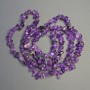 Amethyst-Perlen auf Schnur, Naturstein-Steinchen, Durchmesser 4–8×2–5 mm, Länge 82 cm