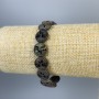 Hämatit-Armband, Holzperlen, mehrfarbig, Durchmesser 12 × 4 mm, Länge ca. 18 cm, elastisch