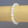 Armband Opalit, synthetischer Mondstein, facettiert, Durchmesser 8×8 mm, Länge ca. 18 cm, Stretcharmband