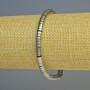 Armband aus Hämatit, Rondellen, mehrfarbig, Durchmesser ca. 5×2 mm, Länge ca. 18 cm, Stretch